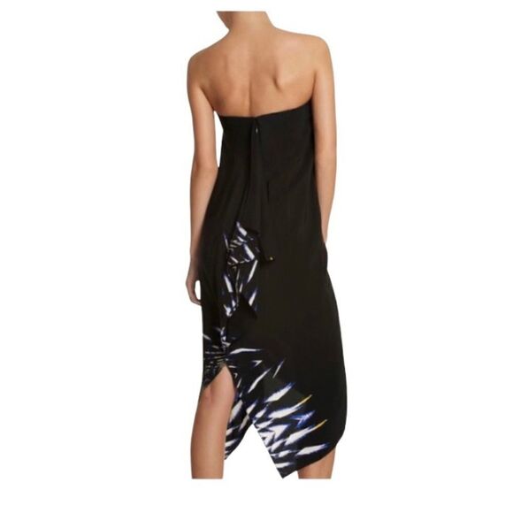 BCBGMaxAzria Strapless Silk Runway Dress - Picture 2 of 13